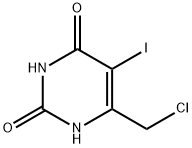 2,4(1H,3H)-Pyrimidinedione, 6-(chloromethyl)-5-iodo- 구조식 이미지