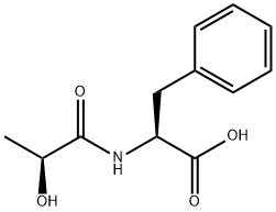 L-Phenylalanine, N-[(2S)-2-hydroxy-1-oxopropyl]- Structure