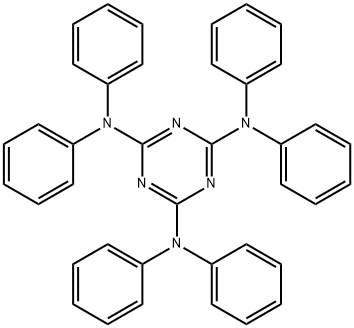 1,3,5-Triazine-2,4,6-triamine, N2,N2,N4,N4,N6,N6-hexaphenyl- 구조식 이미지