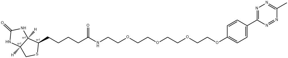 Biotin-PEG4-Methyltetrazine 구조식 이미지