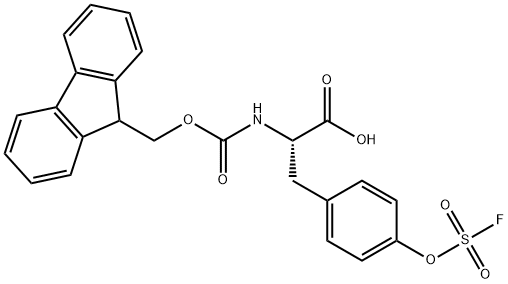 L-Tyrosine, N-[(9H-fluoren-9-ylmethoxy)carbonyl]-O-(fluorosulfonyl)- Structure