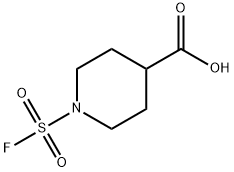 4-Piperidinecarboxylic acid, 1-(fluorosulfonyl)- 구조식 이미지