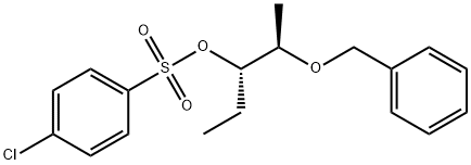 Benzenesulfonic acid, 4-chloro-, 1-ethyl-2-(phenylmethoxy)propyl ester, [R-(R*,S*)]- (9CI) Structure