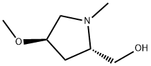 2-Pyrrolidinemethanol, 4-methoxy-1-methyl-, (2S,4R)- Structure