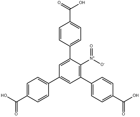 [1,1':3',1''-Terphenyl]-4,4''-dicarboxylic acid, 5'-(4-carboxyphenyl)-2'-nitro- Structure