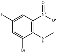 (2-Bromo-4-fluoro-6-nitro-phenyl)-methyl-amine 구조식 이미지