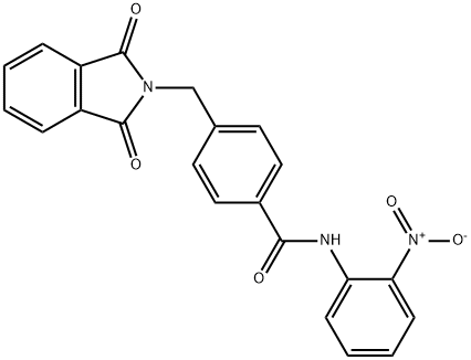 4-[(1,3-Dioxoisoindol-2-yl)methyl]-N-(2-nitrophenyl)benzamide Structure