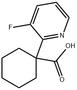 Cyclohexanecarboxylic acid, 1-(3-fluoro-2-pyridinyl)- Structure