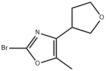 2-bromo-5-methyl-4-(oxolan-3-yl)-1,3-oxazole Structure