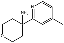 2H-Pyran-4-amine, tetrahydro-4-(4-methyl-2-pyridinyl)- 구조식 이미지