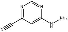 6-hydrazinylpyrimidine-4-carbonitrile Structure