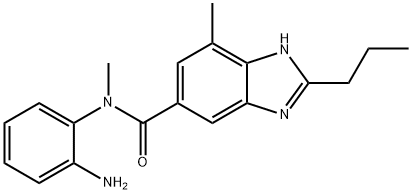 1H-Benzimidazole-5-carboxamide, N-(2-aminophenyl)-N,7-dimethyl-2-propyl- Structure