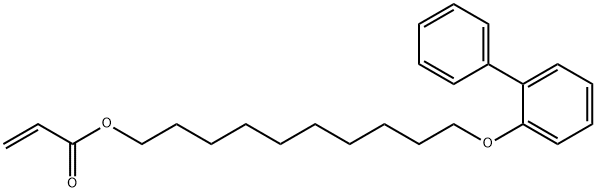 2-Propenoic acid, 10-([1,1'-biphenyl]-2-yloxy)decyl ester Structure