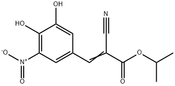 2-Propenoic acid, 2-cyano-3-(3,4-dihydroxy-5-nitrophenyl)-, 1-methylethyl ester Structure