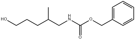 Carbamic acid, N-(5-hydroxy-2-methylpentyl)-, phenylmethyl ester Structure