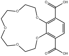 1,?4,?7,?10,?13-?Benzopentaoxacyclope?ntadecin-?14,?17-?dicarboxylic acid, 2,?3,?5,?6,?8,?9,?11,?12-?octahydro- Structure