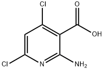 3-Pyridinecarboxylic acid, 2-amino-4,6-dichloro- Structure