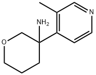 2H-Pyran-3-amine, tetrahydro-3-(3-methyl-4-pyridinyl)- Structure