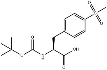 (S)-2-(tert-butoxycarbonylamino)-3-(4-(methylsulfonyl)phenyl 구조식 이미지