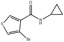 4-Bromo-N-cyclopropylthiophene-3-carboxamide Structure