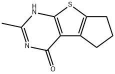 3-methyl-2,6,7,8-tetrahydrocyclopenta[2,3]thieno[2,4-d]pyrimidin-1-one Structure
