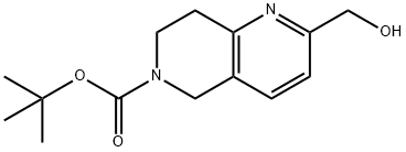 Tert-Butyl 2-(Hydroxymethyl)-7,8-Dihydro-1,6-Naphthyridine-6(5H)-Carboxylate(WX141997) 구조식 이미지