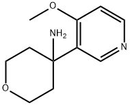 2H-Pyran-4-amine, tetrahydro-4-(4-methoxy-3-pyridinyl)- 구조식 이미지