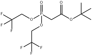 Acetic acid, 2-[bis(2,2,2-trifluoroethoxy)phosphinyl]-, 1,1-dimethylethyl ester Structure