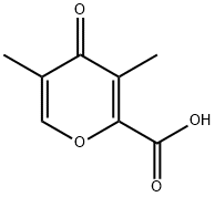 4H-Pyran-2-carboxylic acid, 3,5-dimethyl-4-oxo- 구조식 이미지