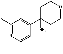 2H-Pyran-4-amine, 4-(2,6-dimethyl-4-pyridinyl)tetrahydro- Structure