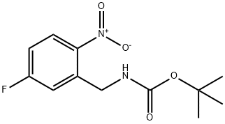 Carbamic acid, N-[(5-fluoro-2-nitrophenyl)methyl]-, 1,1-dimethylethyl ester Structure