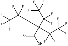 Butanoic acid, 3,3,4,4,4-pentafluoro-2,2-bis(1,1,2,2,2-pentafluoroethyl)- Structure