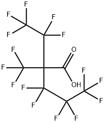 Pentanoic acid, 3,3,4,4,5,5,5-heptafluoro-2-(1,1,2,2,2-pentafluoroethyl)-2-(trifluoromethyl)- Structure