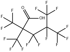 Pentanoic acid, 3,3,4,5,5,5-hexafluoro-2,2,4-tris(trifluoromethyl)- Structure