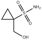 1-(hydroxymethyl)cyclopropane-1-sulfonamide Structure