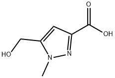 5-(hydroxymethyl)-1-methyl-1H-pyrazole-3-carbox ylic acid Structure