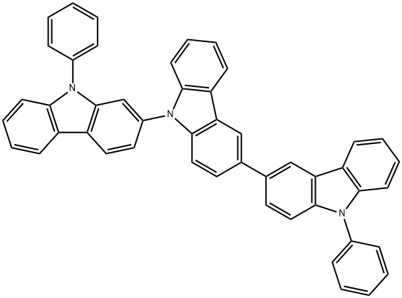 2,9':3',3''-Ter-9H-carbazole, 9,9''-diphenyl- Structure