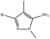 1H-Pyrazol-5-amine, 3-bromo-1,4-dimethyl- Structure