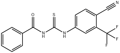 Benzamide, N-[[[4-cyano-3-(trifluoromethyl)phenyl]amino]thioxomethyl]- 구조식 이미지
