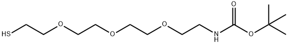 Thiol-dPEG4-t-boc-N-amido Structure