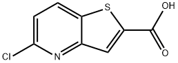 Thieno[3,2-b]pyridine-2-carboxylic acid, 5-chloro- Structure