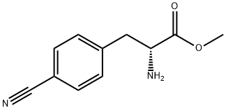 D-Phenylalanine, 4-cyano-, methyl ester Structure