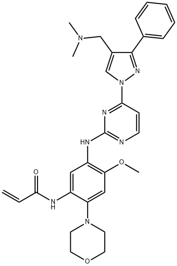 Lazertinib 구조식 이미지