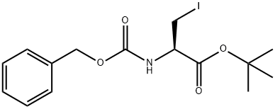 L-Alanine, 3-iodo-N-[(phenylmethoxy)carbonyl]-, 1,1-dimethylethyl ester 구조식 이미지