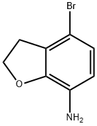7-Benzofuranamine, 4-bromo-2,3-dihydro- Structure