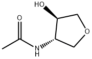 trans-N-(4-Hydroxy-tetrahydro-furan-3-yl)-acetamide Structure