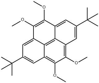 Pyrene, 2,7-bis(1,1-dimethylethyl)-4,5,9,10-tetramethoxy- 구조식 이미지