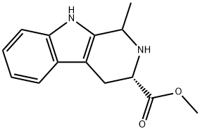 1H-Pyrido[3,4-b]indole-3-carboxylic acid, 2,3,4,9-tetrahydro-1-methyl-, methyl ester, (3S)- Structure