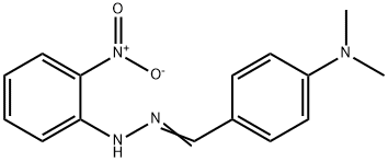 N,N-dimethyl-4-[2-(2-nitrophenyl)carbonohydrazonoyl]aniline Structure