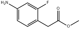 Methyl 2-(4-Amino-2-fluorophenyl)acetate 구조식 이미지